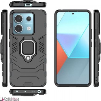 Sustiprintas dėklas 4in1 - juodas (Xiaomi Redmi Note 13 Pro 5G/Poco X6 5G)